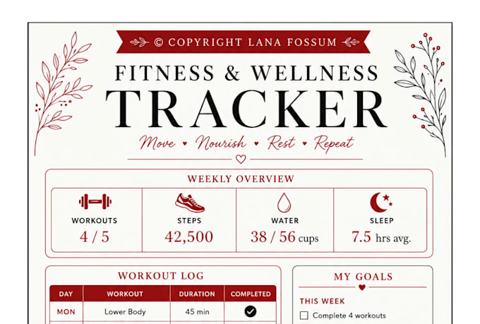create a personalized fitness tracker